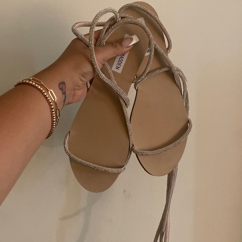 Steve Madden rhinestone gladiator sandals